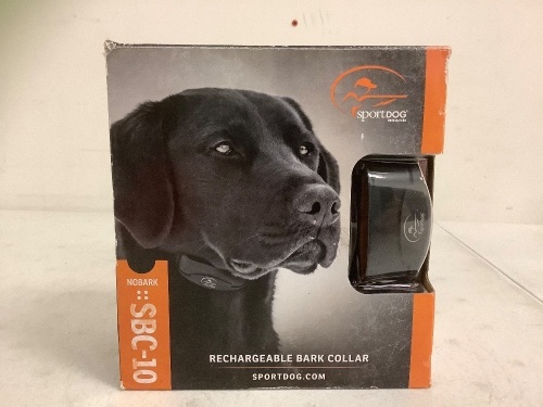 Sportdog Rechargeable Bark Collar, E-Comm Return - Lot 356