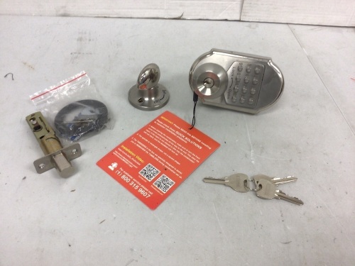 Keypad Door Lock Kit, E-Commerce Return - Lot 366