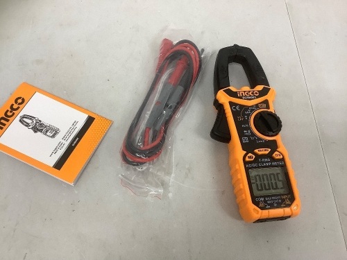 Ingco AC/DC Digital Clamp Meter, Powers Up, E-Commerce Return - Lot 377