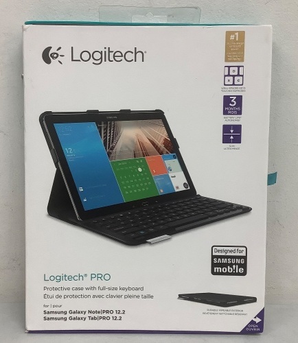 Logitech Pro Case w/ Keyboard, Untested, E-Commerce Return - Lot 404
