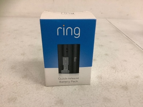 Ring Quick-Release Battery Pack, New - Lot 441