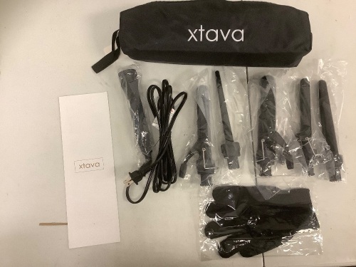 Xtava 5 in 1 Interchangeable Curling System, Powers Up, E-Commerce Return - Lot 483
