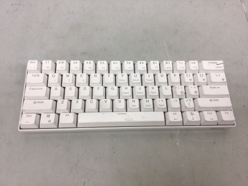 RK ROYAL KLUDGE Mechanical Keyboard, MIssing USB Receiver, Powers Up, E-Commerce Return - Lot 513