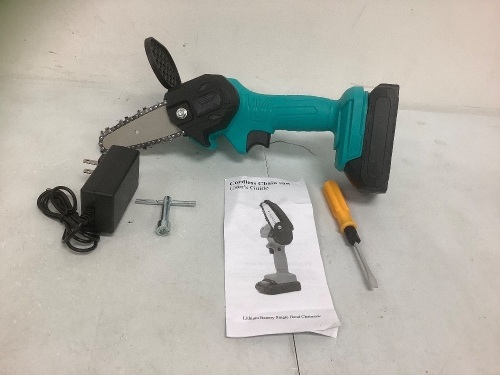 Cordless Chain Saw, Possible Missing Pieces, Untested, E-Commerce Return - Lot 529