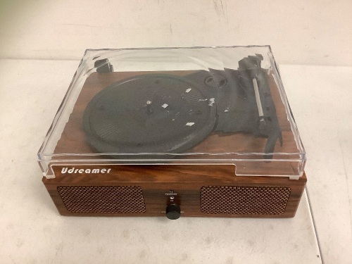 Udreamer Vinyl Record Player, No Accessories, E-Comm Return - Lot 641