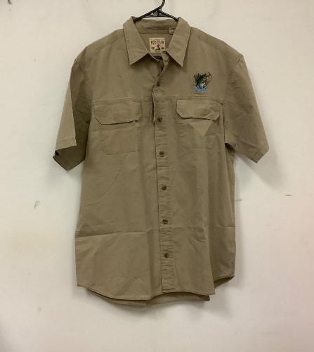 Red Head Mens Short Sleeve Button Down, Large, Appears New - Lot 645