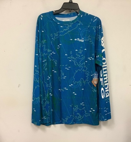 Columbia Mens Long Sleeve PFG, Large, Appears New - Lot 693