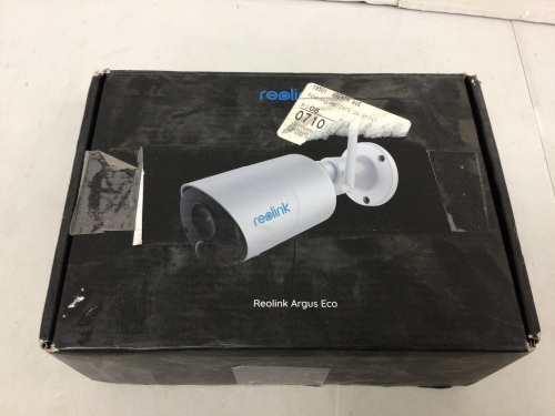Reolink Argus Eco Camera, Powers Up, E-Commerce Return - Lot 718