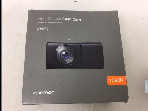 Apeman Dash Cam, Powers Up, E-Commerce Return - Lot 729