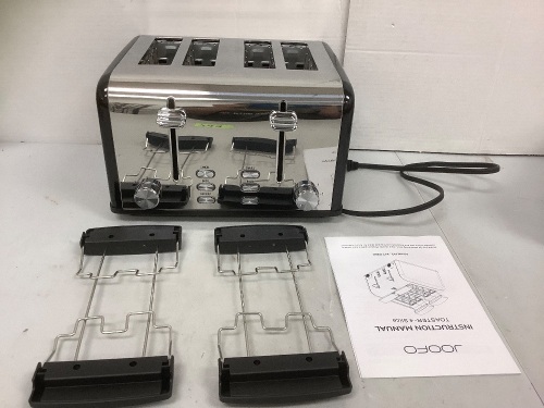 Joofo 4 Slice Toaster, Powers Up, E-Commerce Return - Lot 743