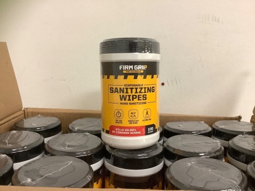 Case of Firm Grip Sanitizing Wipes, New - Lot 745