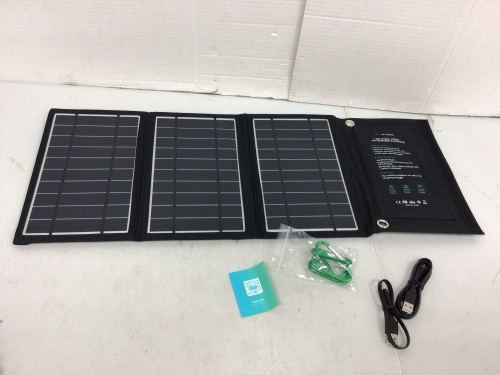 RavPower Portable Solar Power Charger, Untested, E-Commerce Return - Lot 757