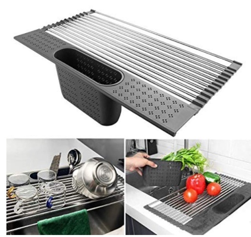 Dish Drying Rack w/ Cutlery Holder, Appears New - Lot 758