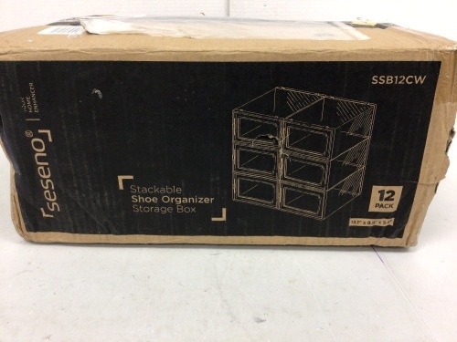 Seseno Stackable Shoe Organizer Storage Box, Appears New - Lot 788