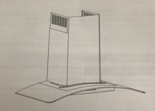 Wall Mount Canopy Range Hood, Appears New - Lot 794