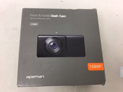 Apeman Dash Cam, Powers Up, E-Commerce Return - Lot 797