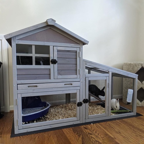 Weather Resistant Rabbit Hutch with Ramp  - Lot 79