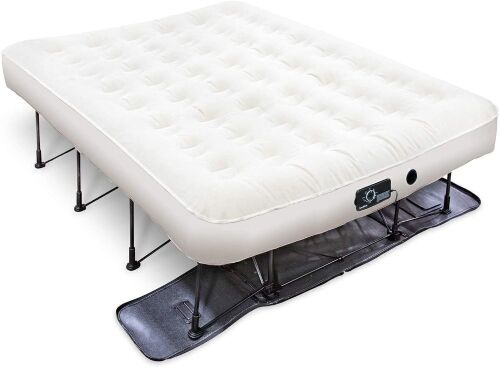 EZ-Bed Air Mattress with Frame & Rolling Case, Self Inflatable, Auto Shut-Off, Queen Size - Lot 94