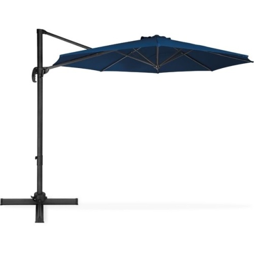 360-Degree Rotating Cantilever Offset Patio Umbrella w/ Tilt - 10ft  - Lot 311
