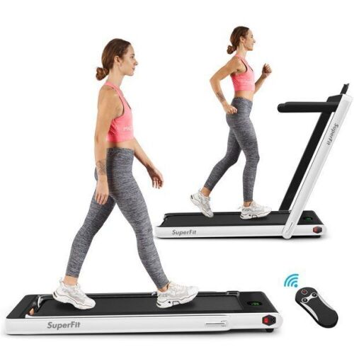 SuperFit 2.25HP 2 in 1 Folding Treadmill W/ APP Speaker Remote Control - Lot 319