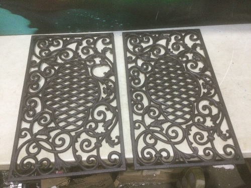 Lot of (2) Wrought Iron Grates  - Lot 387