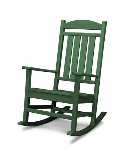 Polywood Green Presidential Rocking Chair - Lot 397