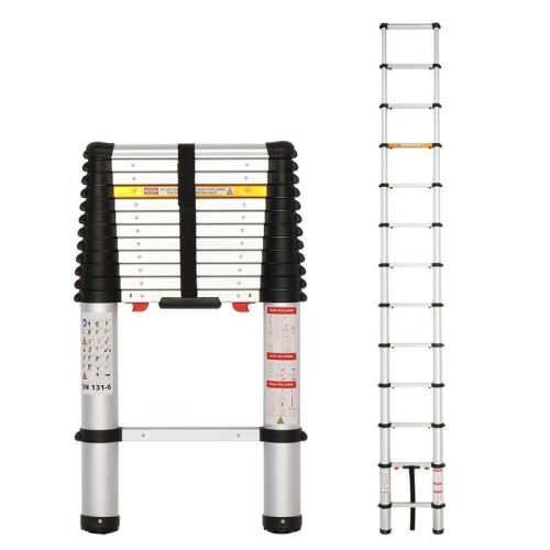12.5ft Aluminum Telescoping Extension Ladder - Lot 430