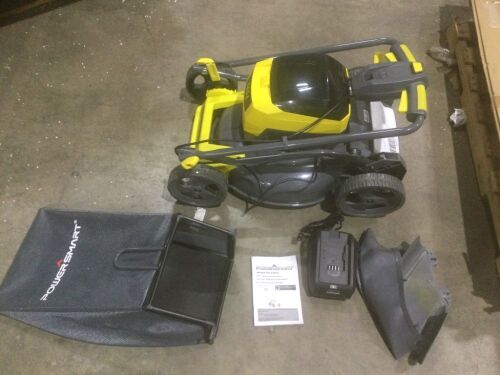 PowerSmart 17" Cordless Lawn Mower with Grass Bag  - Lot 543