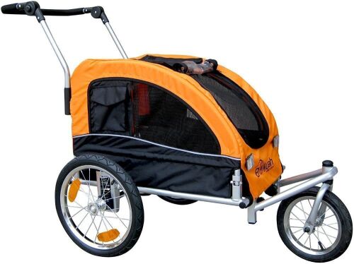 Booyah Medium Dog Stroller & Pet Bike Trailer with Suspension  - Lot 549