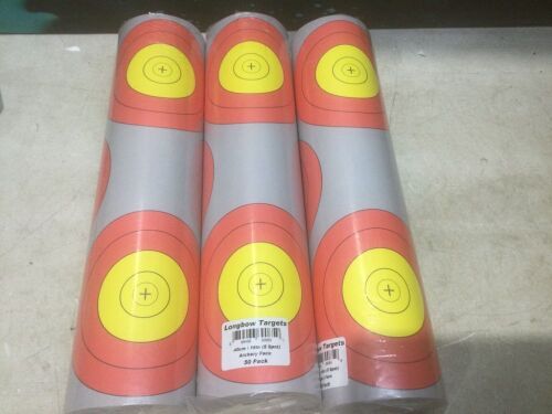 Lot of (3) Longbow Targets 16" 5 Spot Archery Face, 50 Pack  - Lot 565
