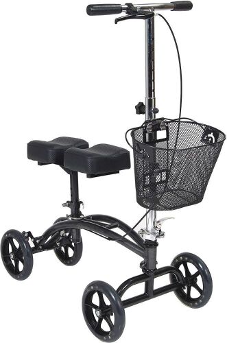 Drive Medical 796 Dual Pad Steerable Knee Walker with Basket - Lot 591