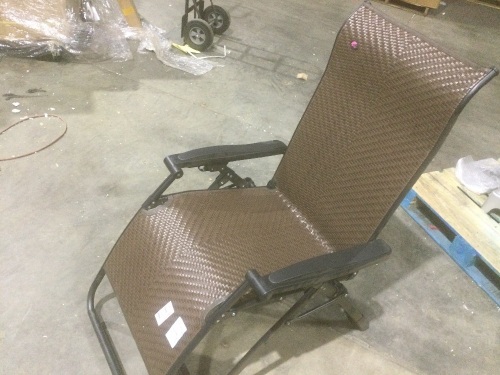 Purple Leaf Patio Lounge Chair  - Lot 595