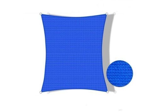 Windscreen4less 16ft x 16ft Rectangle Curve Edge Sun Shade Sail Canopy  - Lot 640