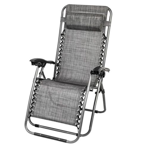 Zero Gravity Patio Chaise Lounge Chairs, Set of 2 - Lot 643