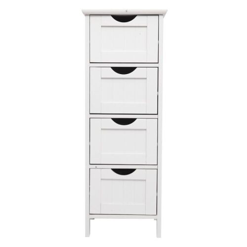 Free-Standing Wooden Storage Cabinet with 4 Drawers - Lot 656