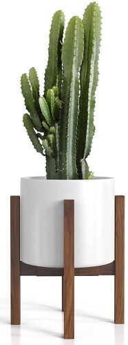 Mid Century Plant Stand with Planter  - Lot 866