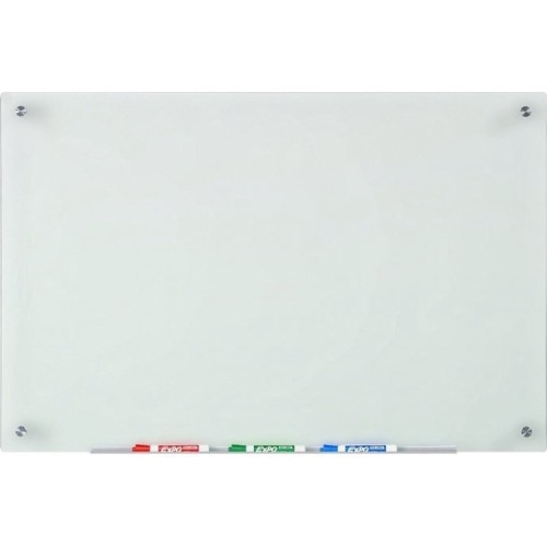 Audio-Visual Direct Frosted Glass Dry-Erase Board Set, Non-Magnetic 23 5/8 x 35 1/2 Inches  - Lot 934