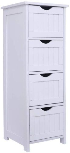 Bonnlo Free Standing Bathroom Organizer with 4 Drawers  - Lot 935