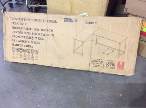 Teraves Modern L-Shaped Corner Computer Desk  - Lot 950