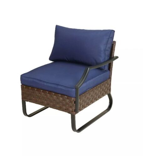 Patio Festival Left Arm Patio Chair, Navy  - Lot 1053