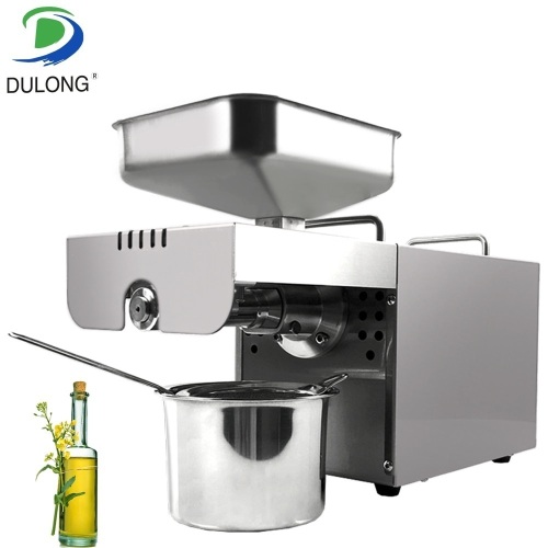 DL-ZYJ05 Oil press machine. Stainless all steel Seed oil extractor Hot cold press for peanut, sesame, flaxseed, coconut, cocoa. Appears New - Lot 78