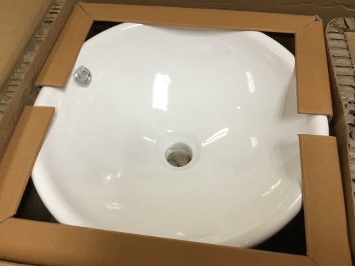 White Ceramic Vessel Sink. Appears New - Lot 105