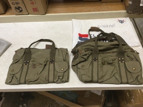 Lot of (2) New Suvom Canvas Duffel Bags - Lot 111