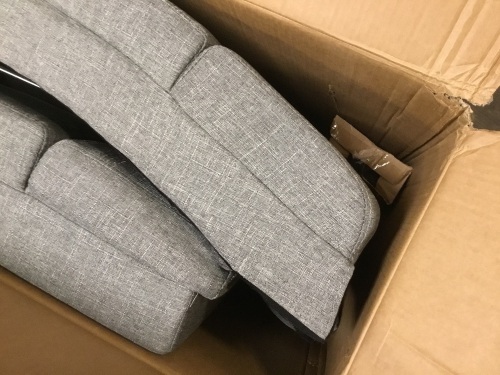Reclining/Massaging Salon Table, Grey. E-Commerce. Appears New/Untested.  - Lot 120