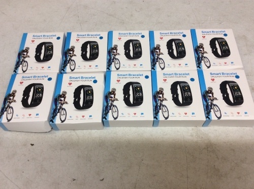 Lot of (10) New Smart Fitness Bracelets/Bands - Lot 167