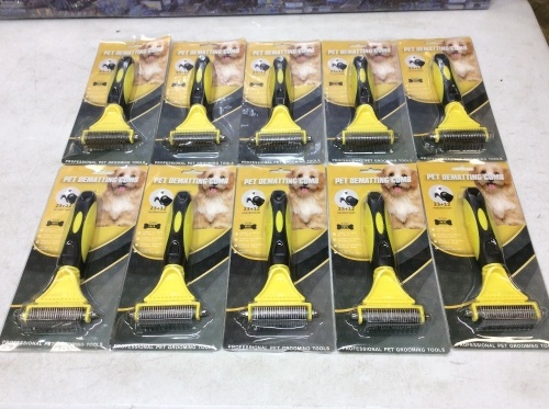 Lot of (10) New Pet Dematting Combs - Lot 203