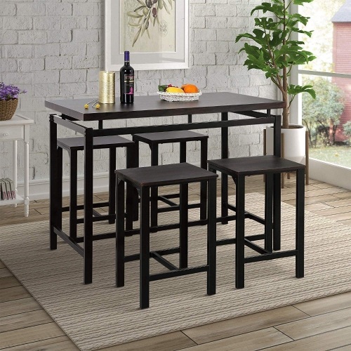5PC Dining Table Set, Counter Height Table Set. Appears New. E-Commerce Return - Lot 279
