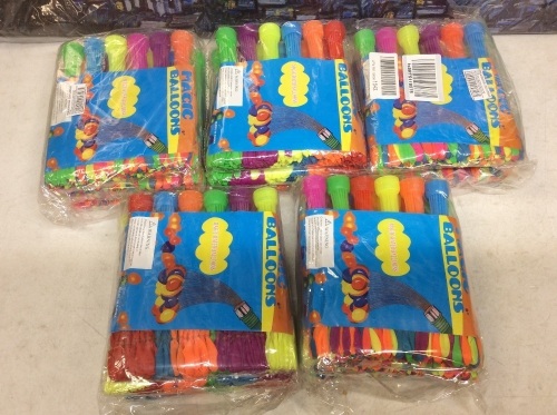 Lot of (5) New Packs of Self-Sealing Water Balloons - Lot 298