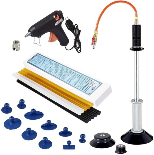 FIRSTINFO Pneumatic/Air Suction Dent Puller/Paintless Dent Repair w/ 10 Glue Tabs (Glue Gun Not Included). - Lot 304