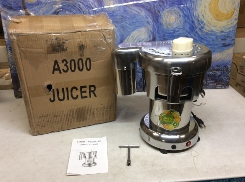 WF-A3000 Juicer Machine. Powers Up. Not Tested Further. E-commerce Return - Lot 405